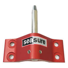SeaSure RED 4 Hole Transom Bottom Pintel with Replaceable Pintel - 8mm