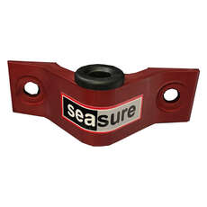 SeaSure RED 2 Hole Top Transom Gudgeon & Carbon Insert - 8mm