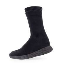 Sealskinz Waterproof Knitted Sock Shoe Calf Mid Length - Black