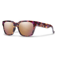 Lunettes De Soleil Smith Comstock Polarized - Violet Havana / Rose Gold Mirror