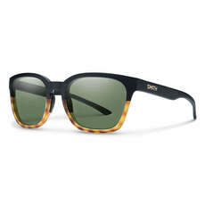 Smith Founder Sunglasses - Black Fade Tortoise / Grey Green Lens