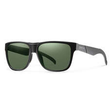 Lunettes De Soleil Smith Lowdown N - Matt Black / Green Polarized Chromapop
