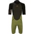 Sola Fusion 3/2mm Shorty Wetsuit 2026 - Black Khaki A1721