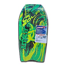 Sola Revolver 37" High Density EPS Pro Bodyboard - Grey/Green