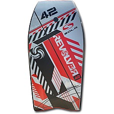 Sola Revolver 42" High Density EPS Pro Bodyboard - Grey/Red