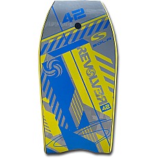 Sola Revolver 42" High Density EPS Pro Bodyboard - Grey/Grey
