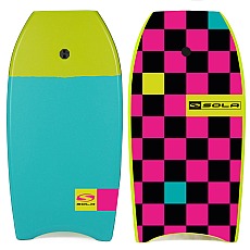 Sola Revolver 42" High Density EPS Pro Bodyboard - Teal & Lime Sola Revolver 42" High Density EPS Pro Bodyboard - Teal & Lime