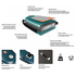 Sola 10'6 Inflatable SUP Paddle Board Package - Teal
