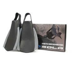 Sola Kinetic Bodyboard Fins - Black/Grey
