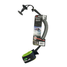 Sola Coiled Body Board Wrist Leash - Silver Sola Coiled Body Board Wrist Leash - Silver