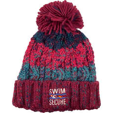 Swim Secure Fleece Lined Bobble Hat - Winter Berries BH201/P