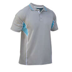 Gul CODE ZERO Polo - Grey/Aqua Gul CODE ZERO Polo - Grey/Aqua