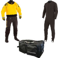 Typhoon Multisport Hinge 5 Drysuit with Undersuit - Yellow Typhoon Multisport Hinge 5 Drysuit with Undersuit - Yellow