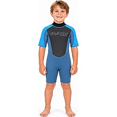 Typhoon Swarm3 Infants 3/2mm Shorty Wetsuit - Blue Steel/Blue 250996