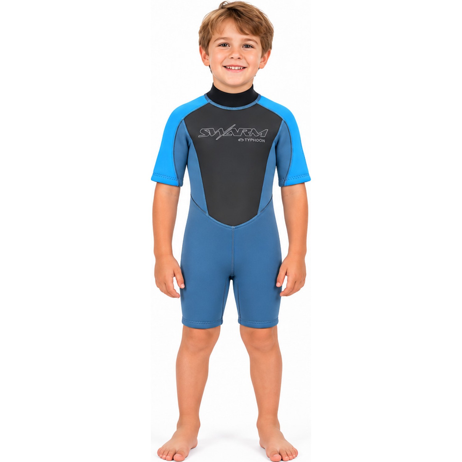Typhoon Swarm3 Infants 3/2mm Shorty Wetsuit - Blue Steel/Blue 250996