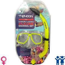 Typhoon Pro Mask & Snorkel Set - Teen / Ladies - Yellow Typhoon Pro Mask & Snorkel Set - Teen / Ladies - Yellow
