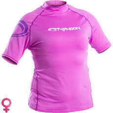 Typhoon Womens Short Sleeve Rash Vest - Violet 430042