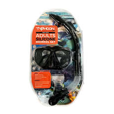 Typhoon Pro Mask & Snorkel Set - Adult - Black