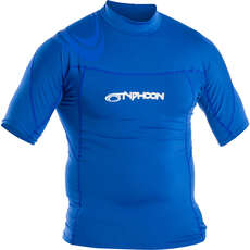 Typhoon Short Sleeve Rash Top - Aqua Blue 430023
