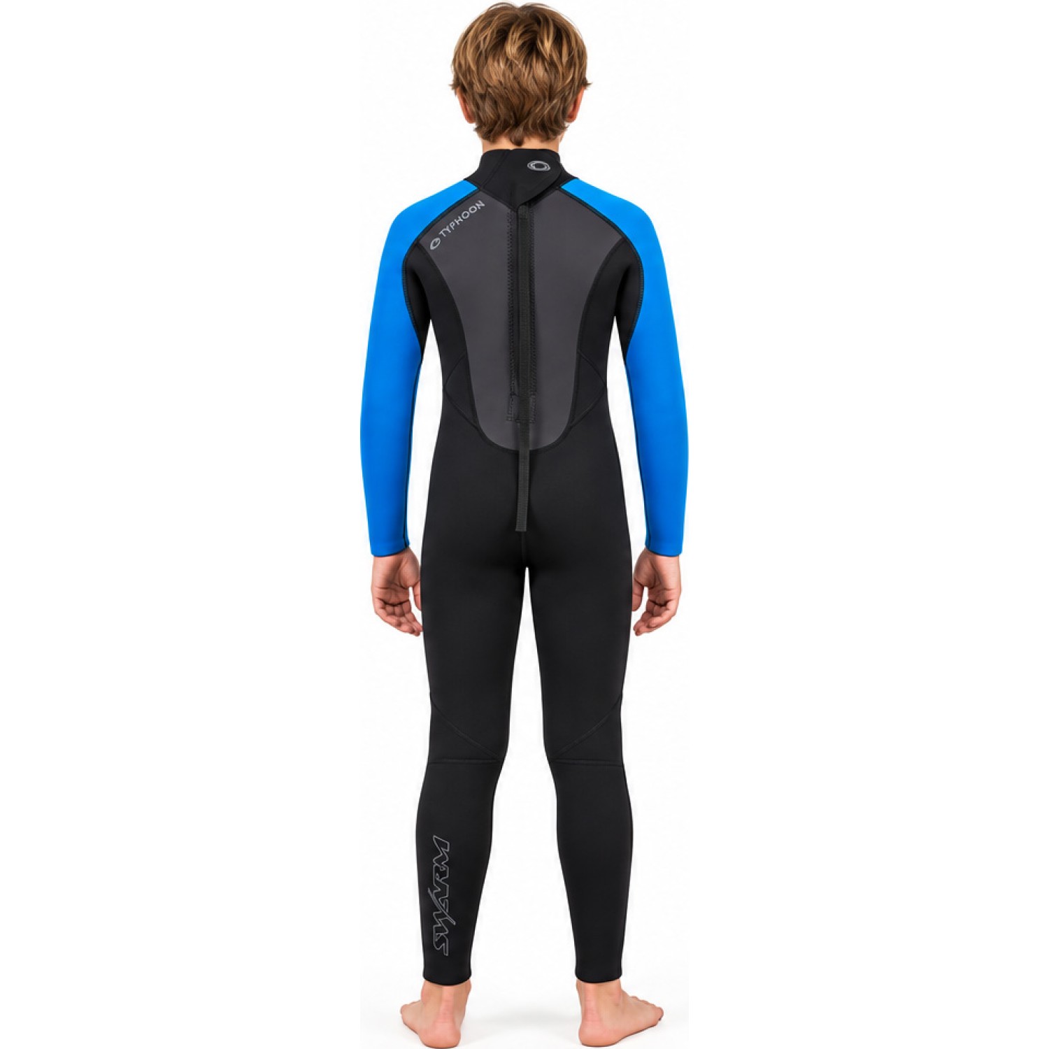 Typhoon Swarm3 Boys 3/2mm Fullsuit Wetsuit - Black/Blue 250989