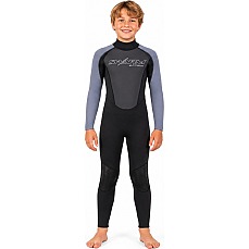 Typhoon Swarm3 Boys 3/2mm Fullsuit Wetsuit - Black/Graphite 250988 Typhoon Swarm3 Boys 3/2mm Fullsuit Wetsuit - Black/Graphite 250988