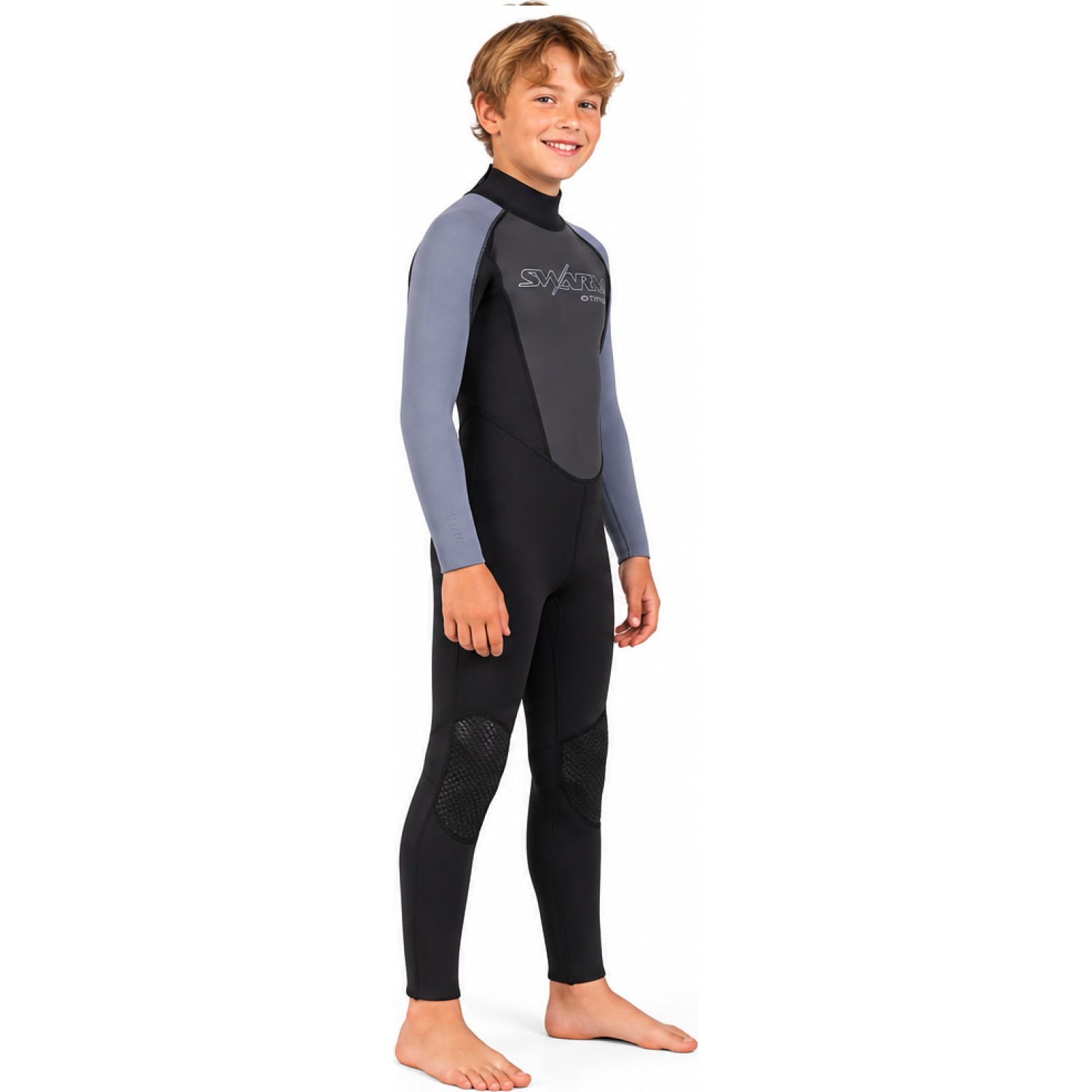 Typhoon Swarm3 Boys 3/2mm Fullsuit Wetsuit - Black/Graphite 250988