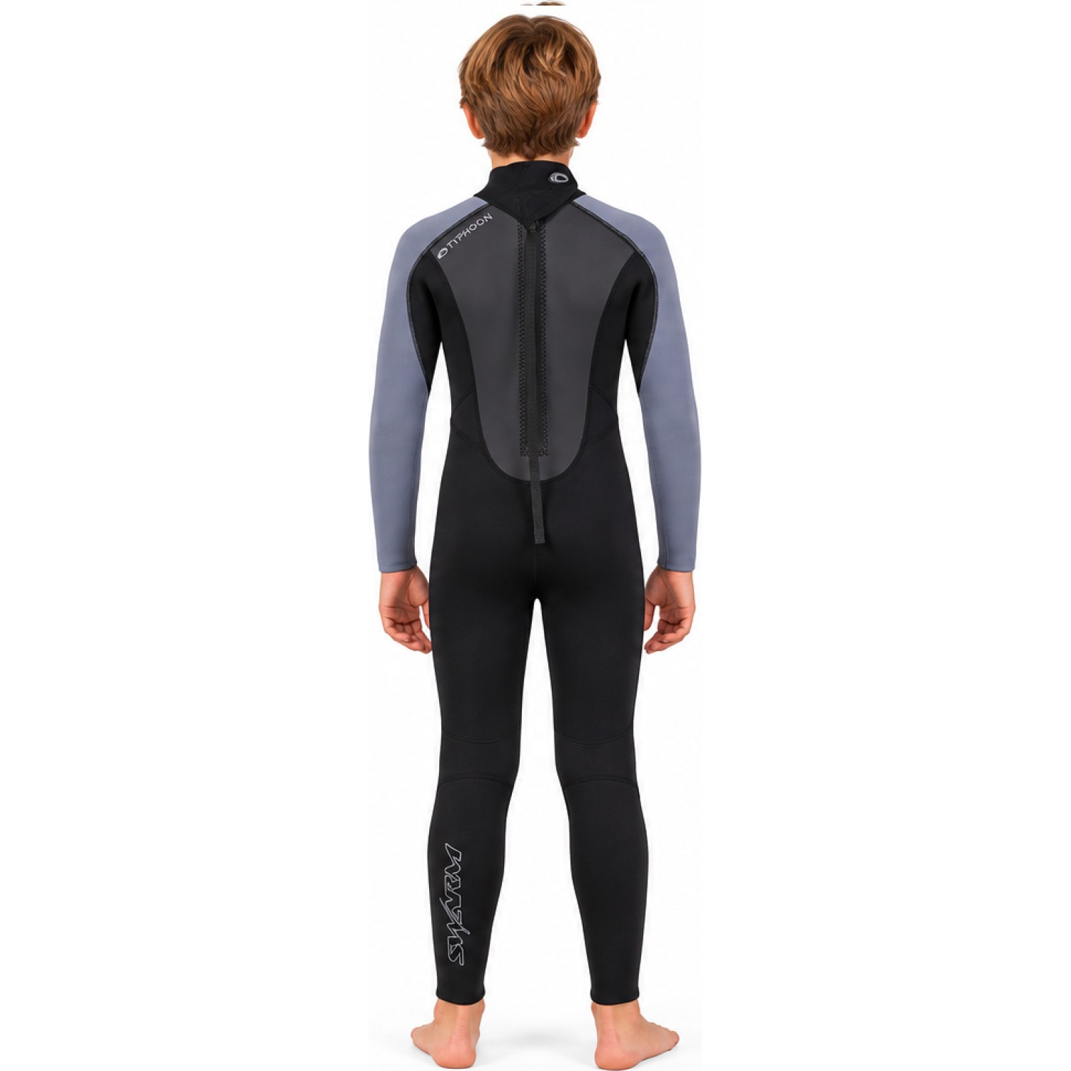 Typhoon Swarm3 Boys 3/2mm Fullsuit Wetsuit - Black/Graphite 250988