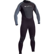 Typhoon Swarm 3/2mm Back-Zip Flat Lock Wetsuit - Black/Ash - 471000