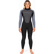 Typhoon Womens Swarm3 3/2mm Backzip Wetsuit - Black/Graphite 250984 Typhoon Womens Swarm3 3/2mm Backzip Wetsuit - Black/Graphite 250984