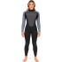 Typhoon Womens Swarm3 3/2mm Backzip Wetsuit - Black/Graphite 250984
