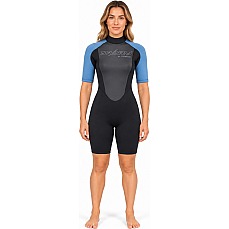 Typhoon Womens Swarm3 3/2mm Shorty Wetsuit - Black/Blue 250987 Typhoon Womens Swarm3 3/2mm Shorty Wetsuit - Black/Blue 250987