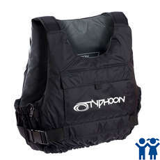 Typhoon Junior Yalu Side Zip Buoyancy Aid - Silver - 410601J