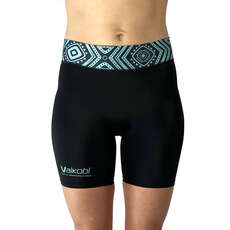 Vaikobi Womens VOcean Paddle Shorts - Black/Teal VK-129 Vaikobi Womens VOcean Paddle Shorts - Black/Teal VK-129