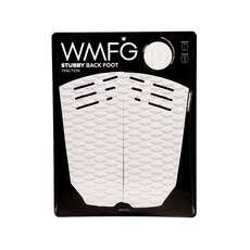 WMFG Kiteboard Traction Pad - Stubby Back Foot Pad - White/Black
