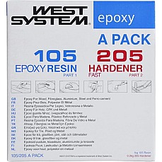 West Systems A Pack Epoxy Resin Kit [105/205] 1.2Kg