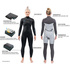 Dakine Womens Mission 4/3mm Chest-Zip Fullsuit Wetsuit - Black DK22W43MZ