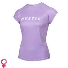 Mystic Womens Star Rashvest À Manches Courtes - Lilas Pastel 220296
