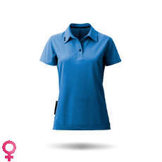Zhik Womens Poly Cotton Sailing Polo - Blue