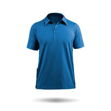 Zhik Mens Poly Cotton Sailing Polo - Blue