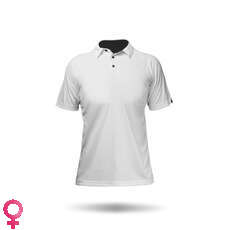 Zhik Womens Short Sleeve Zhikdry Sailing Polo - White