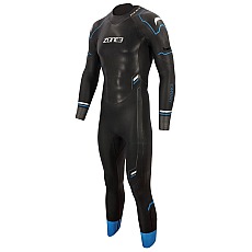 Zone3 Mens Advance Triathlon Swimming Wetsuit - Black/Blue