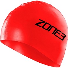Zone3 Silicone Swimming Cap - Red
