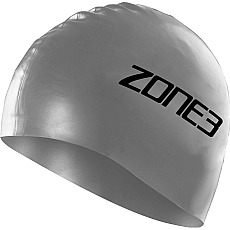 Zone3 Silicone Swimming Cap - Silver