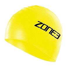 Zone3 Silicone Swimming Cap - Hi-Vis Yellow
