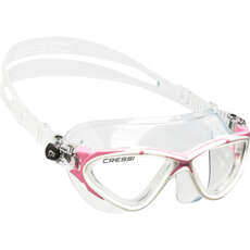 Cressi Planet Swimming Goggles - White / Pink