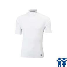 Gill Junior Short Sleeve UV Rash Vest - White Gill Junior Short Sleeve UV Rash Vest - White
