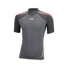 Gill Mens Sport UV Short Sleeve Rash Vest - Ash/Graphite
