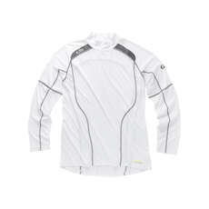 Gill Race Long Sleeve Hi-Neck T-Shirt - White