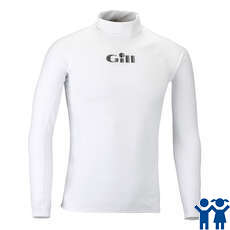 Gill Junior UV Long Sleeves Rash Vest - White