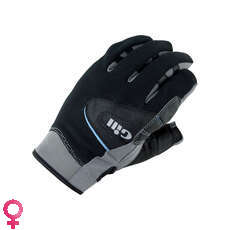 Gill Womens Champ Sailing Gloves - Black/Grey